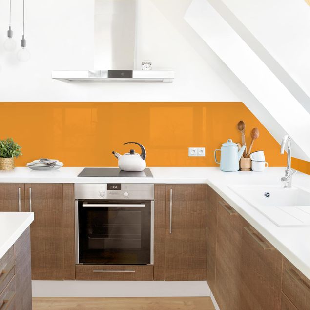 Küchenrückwand einfarbig Mango