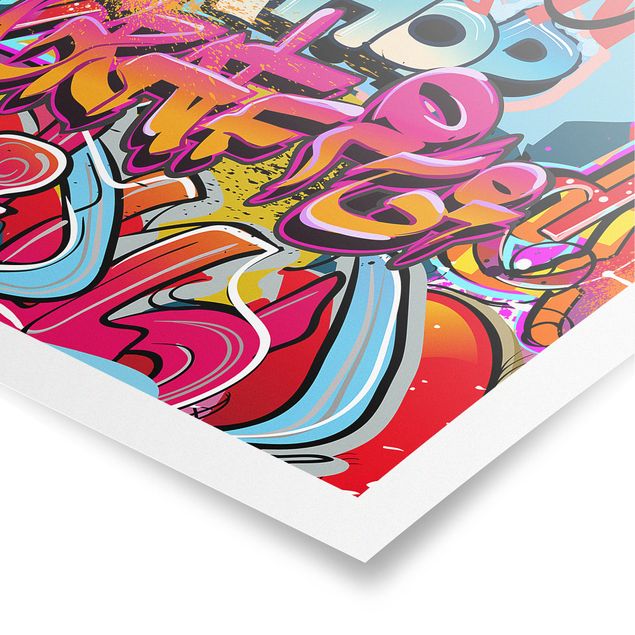 Poster - HipHop Graffiti - Querformat 2:3