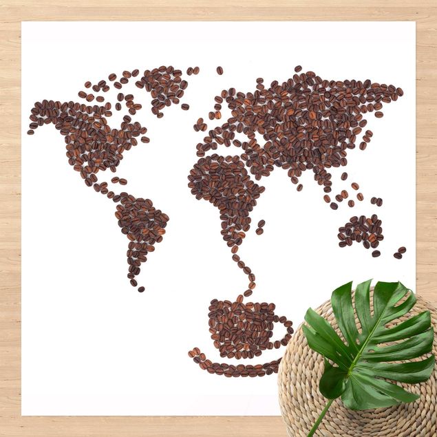 outdoor-teppich wetterfest Kaffee um die Welt