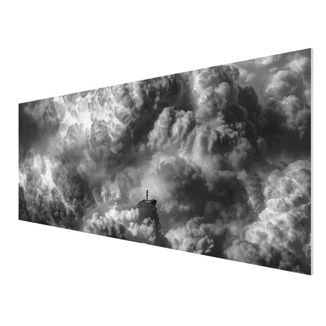 Forex Fine Art Print - Ein Sturm zieht auf - Panorama