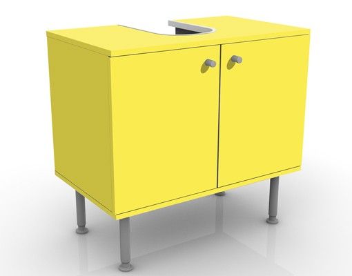 Waschbeckenunterschrank mit Motiv Colour Lemon Yellow