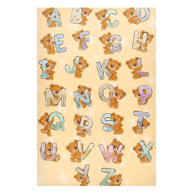 Magnettafel Tiere Ich lerne das Alphabet mit Teddy von A bis Z