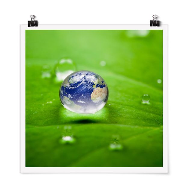Poster - Save the Planet - Quadrat 1:1