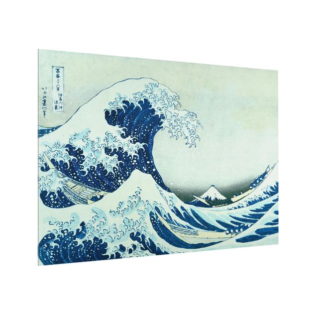 Küchenspritzschutz Katsushika Hokusai - Die grosse Welle von Kanagawa
