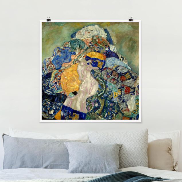 Kunstkopie Poster Gustav Klimt - Baby (Wiege)