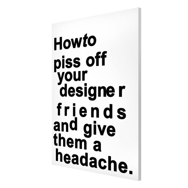 Magnettafel Designers Headache
