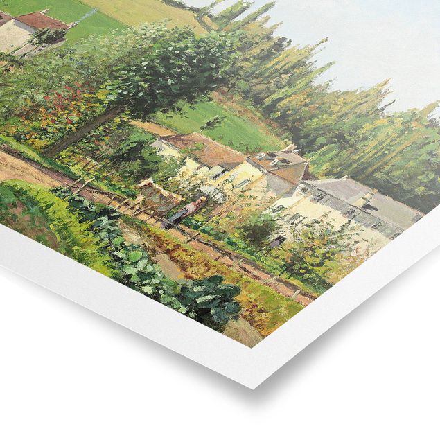 Poster - Camille Pissarro - Kleines Dorf - Querformat 3:4