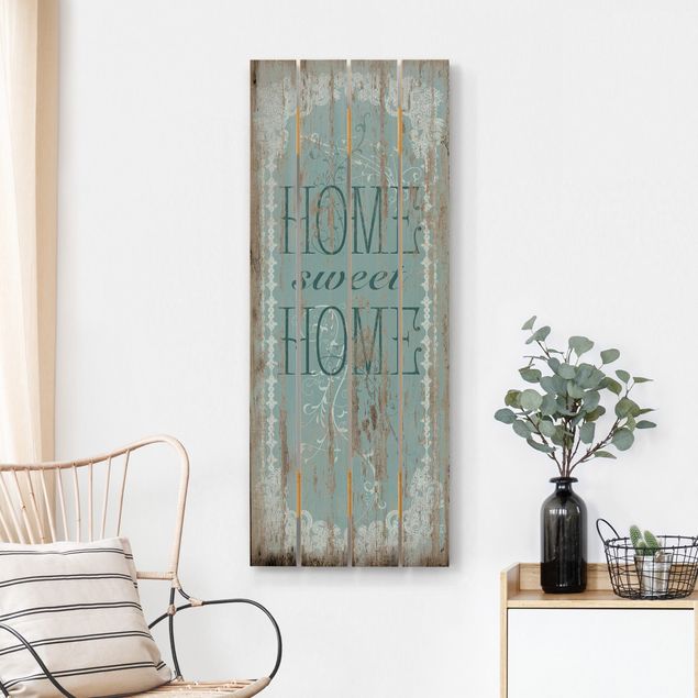 Moderne Holzbilder Sweet Home