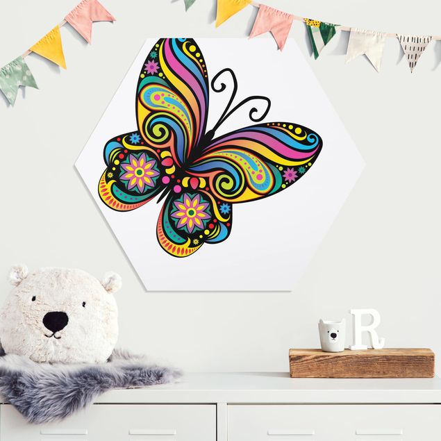 Wandbilder Tiere No.BP22 Mandala Schmetterling