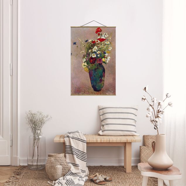 Schöne Wandbilder Odilon Redon - Blumenvase mit Mohn