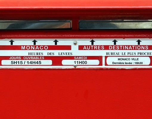 Französischer Briefkasten - Briefkasten in Frankreich - mit Zeitungsfach