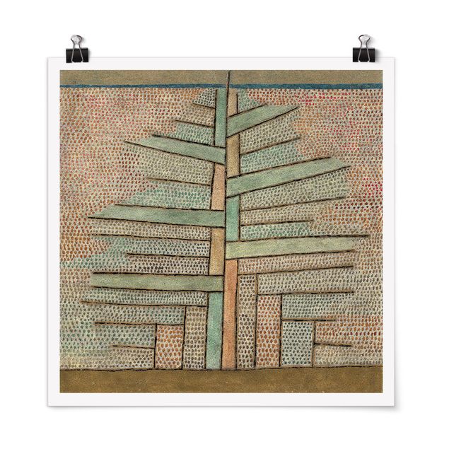 Poster - Paul Klee - Kiefer - Quadrat 1:1