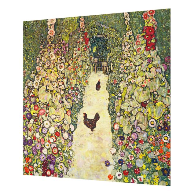 Klimt Bilder Gustav Klimt - Gartenweg mit Hühnern