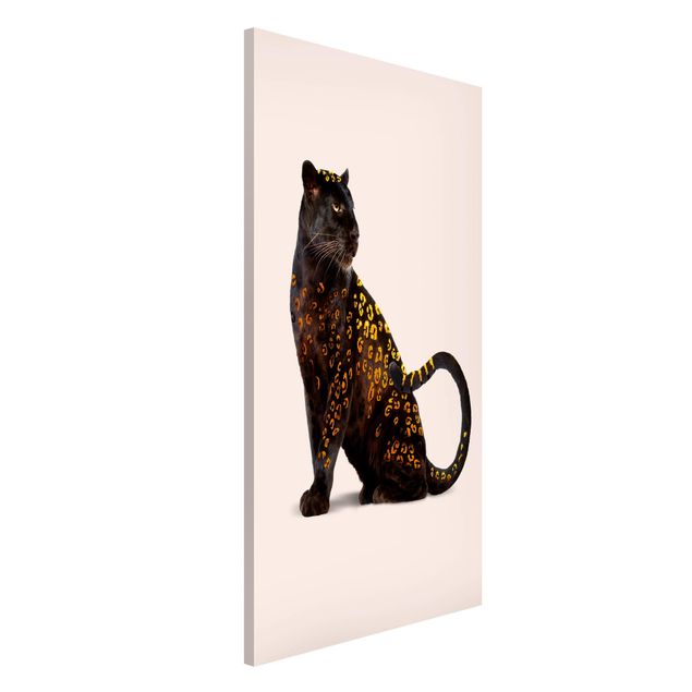 Wandbilder Tiere Goldener Panther
