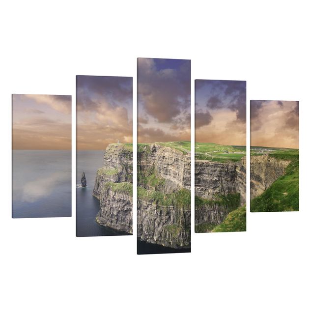 Leinwandbild 5-teilig - Cliffs Of Moher