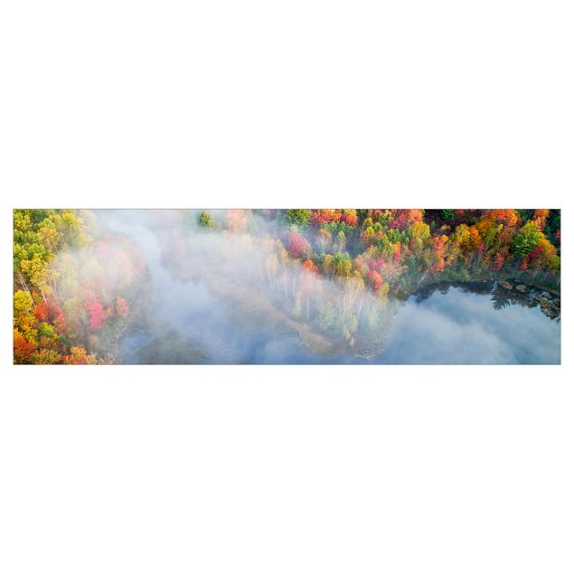 Küchenrückwand Grau Luftbild - Herbst Symphonie