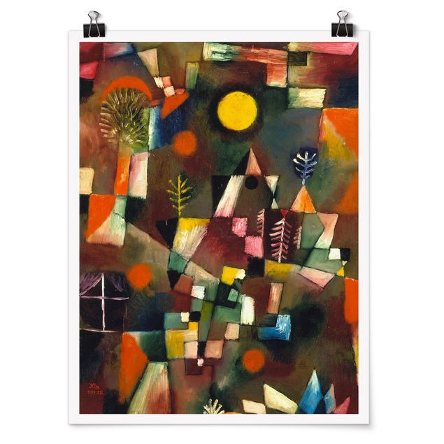 Kunstkopie Poster Paul Klee - Der Vollmond