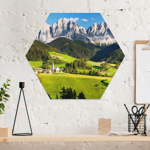 Wandbilder Geislerspitzen in Südtirol