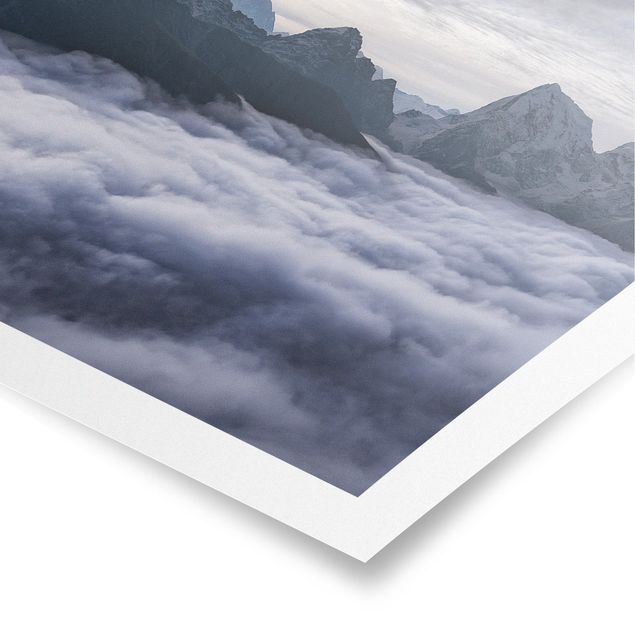 Poster bestellen Wolkenmeer im Himalaya