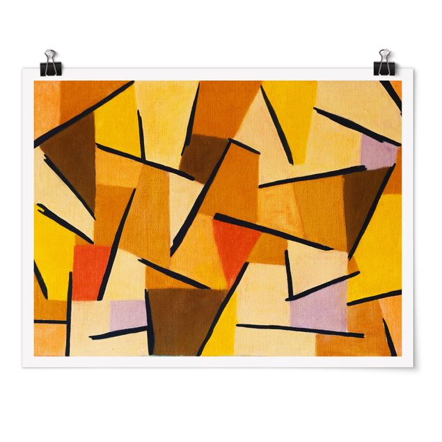 Kunstkopie Poster Paul Klee - Harmonisierter Kampf