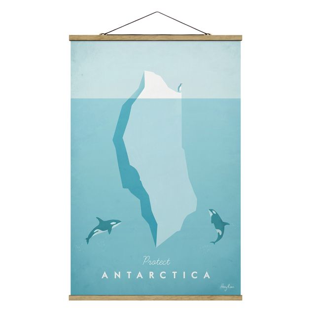 Stoffbilder zum Aufhängen Reiseposter - Antarktis