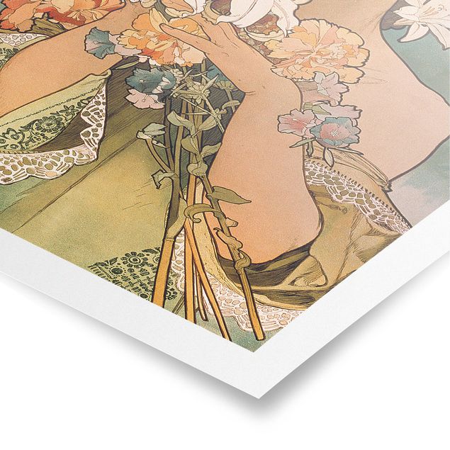 Kunstdrucke Mucha Alfons Mucha - Blume