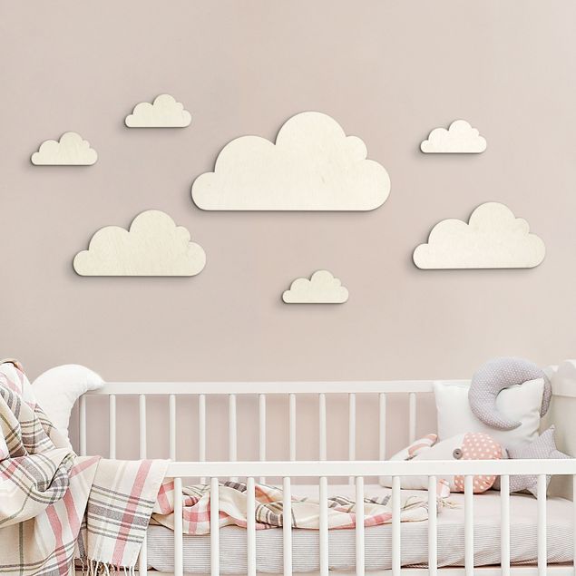 Schöne Wandbilder 7 Wolken Set