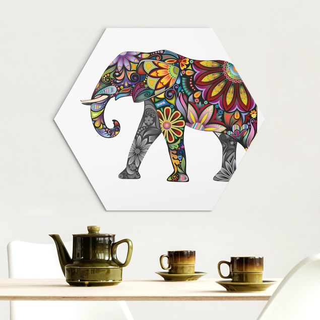 Schöne Wandbilder No.651 Elefantenmuster