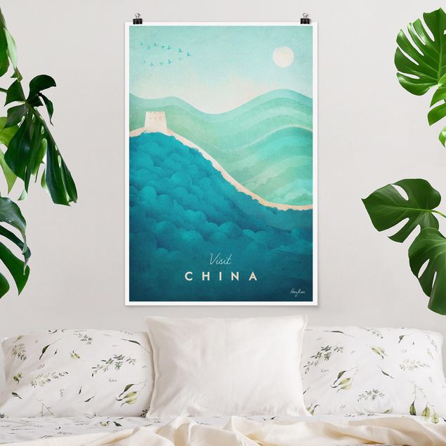Poster Illustration Reiseposter - China