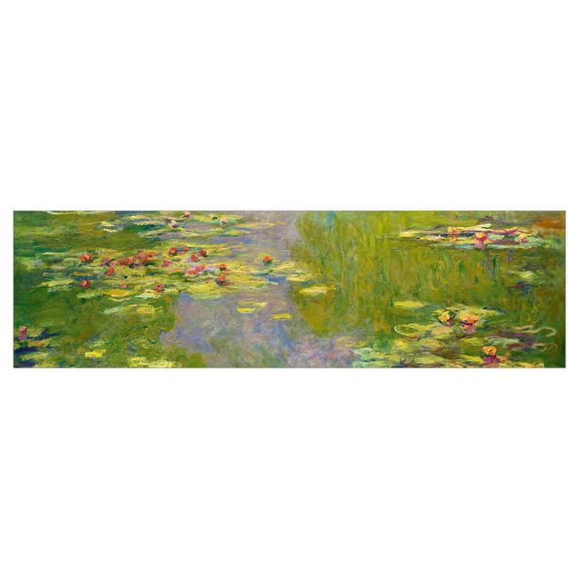 Spritzschutz Claude Monet - Grüne Seerosen