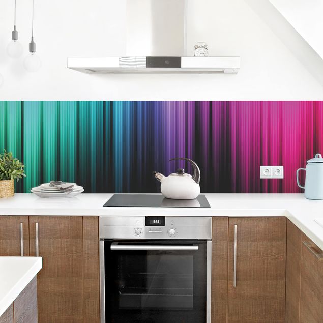 Küchenrückwand Muster Rainbow Display I