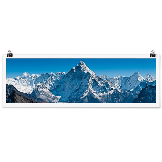 Poster - Der Himalaya - Panorama Querformat