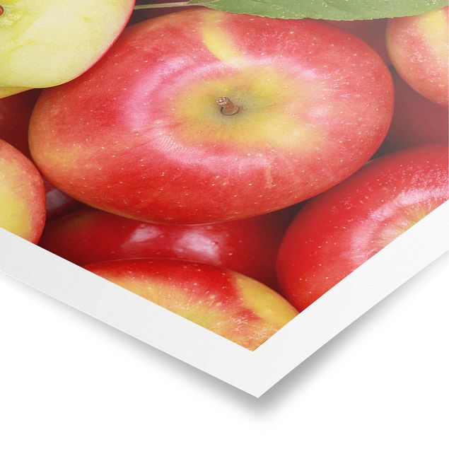 Poster - Saftige Äpfel - Panorama Querformat
