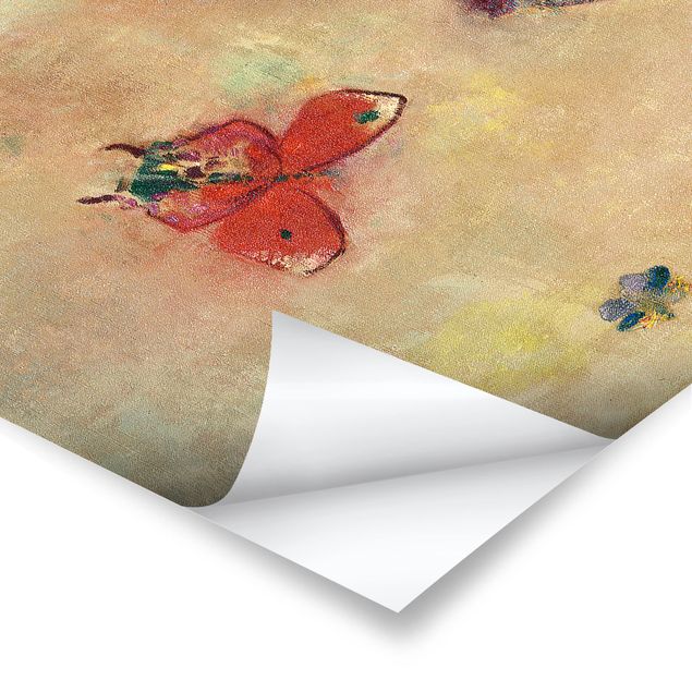 Kunstdrucke Odilon Redon - Bunte Schmetterlinge