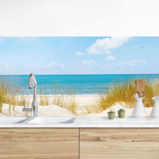 Küchenrückwand - Strand an der Nordsee