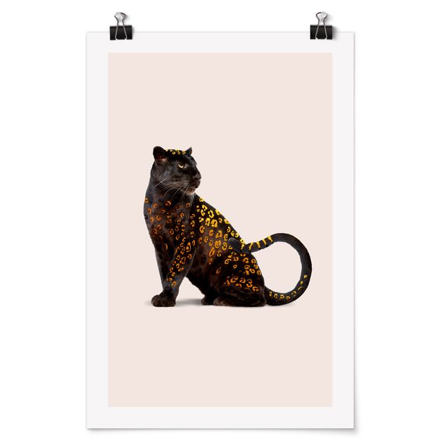Tiere Poster Goldener Panther