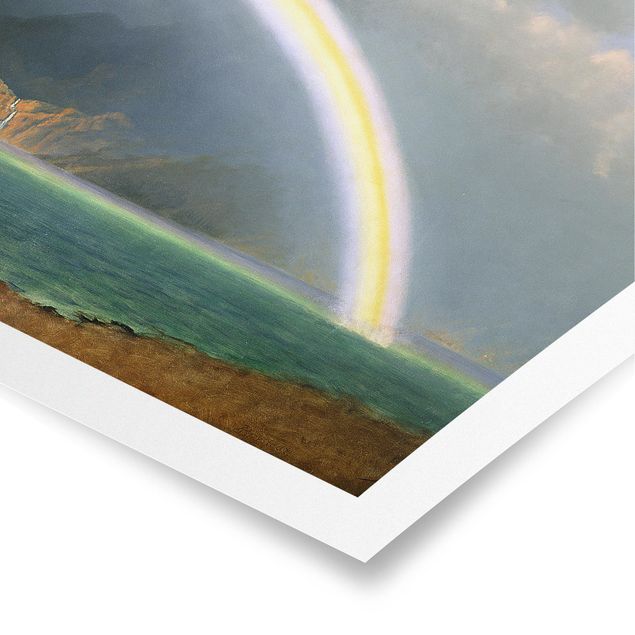 Wandbilder Albert Bierstadt - Regenbogen über Jenny Lake