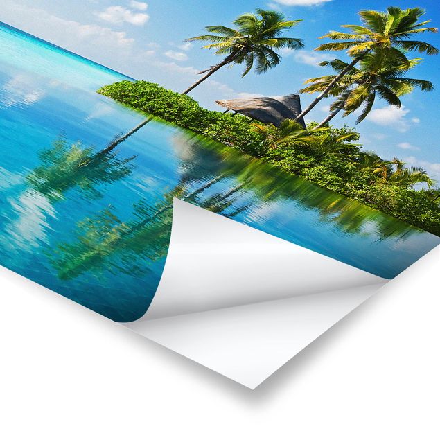 Poster - Tropisches Paradies - Quadrat 1:1