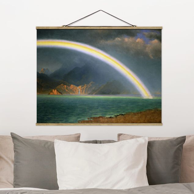 Kunstdrucke Romantik Albert Bierstadt - Regenbogen über Jenny Lake