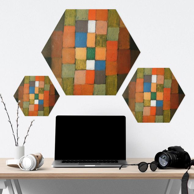 Hexagon Bild Alu-Dibond - Paul Klee - Steigerung