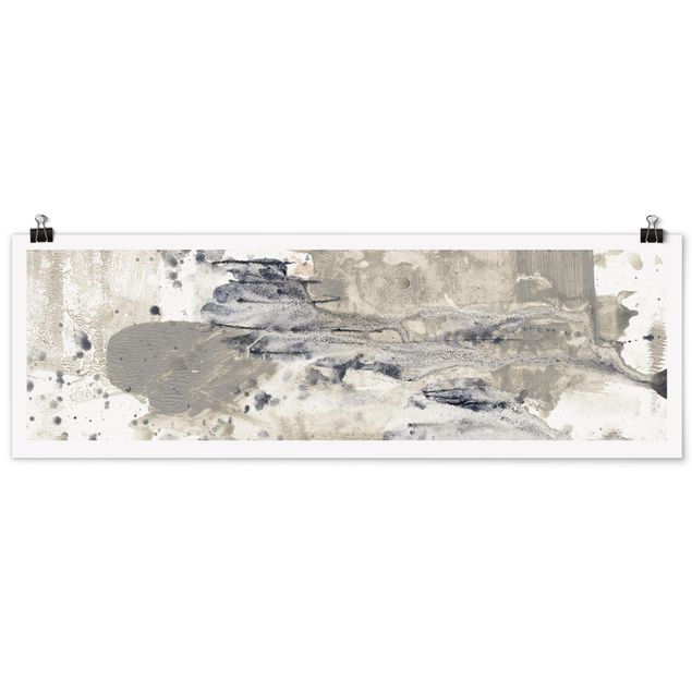 Poster Aquarell Hommage an Taupe I