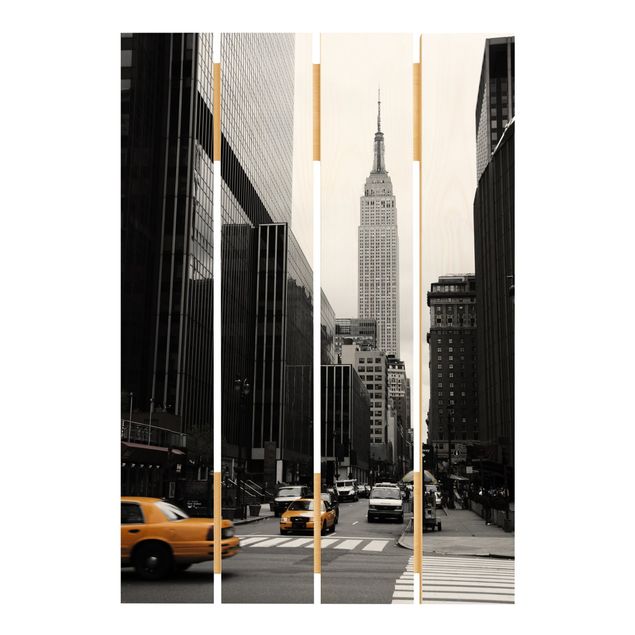 Holzbild - Empire State Building - Hochformat 3:2