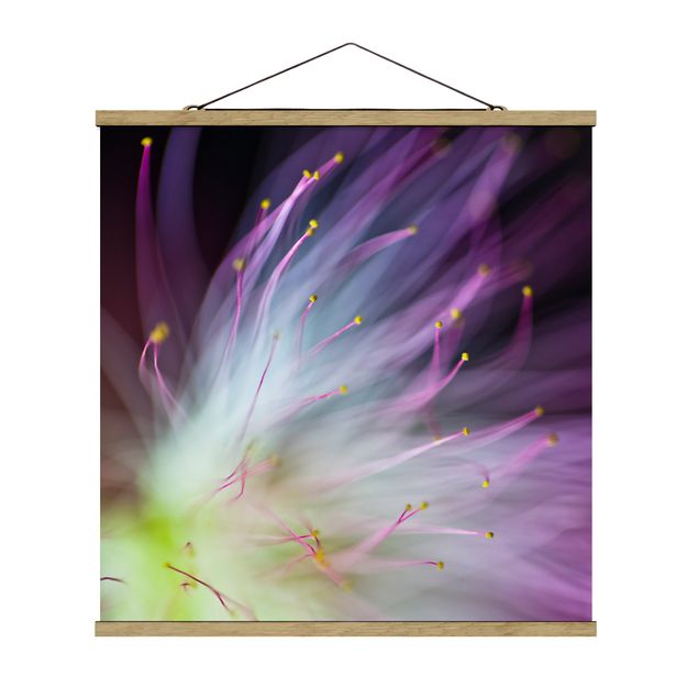 Stoffbild mit Posterleisten - Blütenstaub - Quadrat 1:1