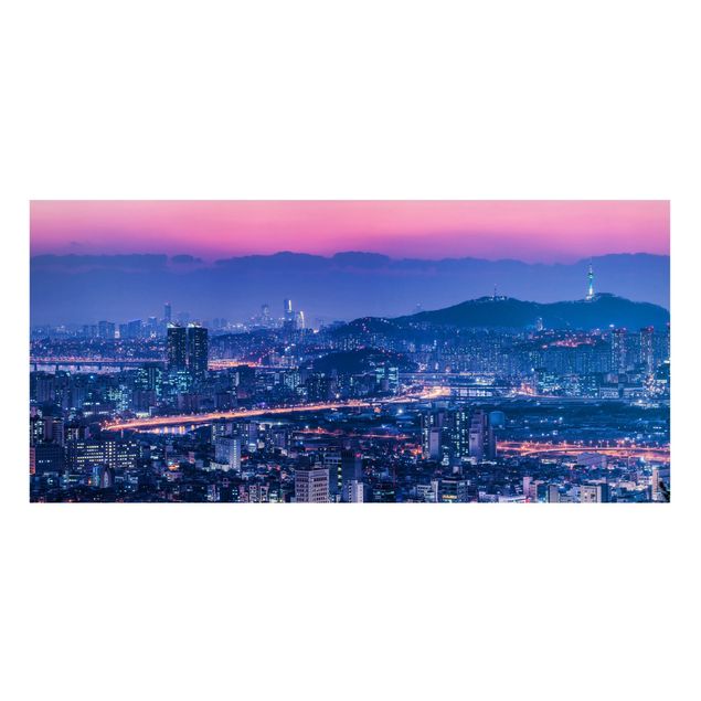 Magnettafel Skyline Skyline von Seoul
