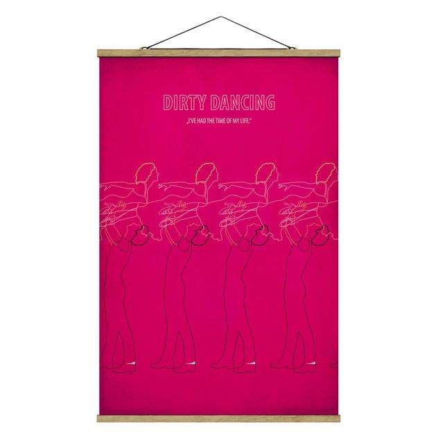 Stoffbild mit Posterleisten - Filmposter Dirty Dancing II - Hochformat 2:3