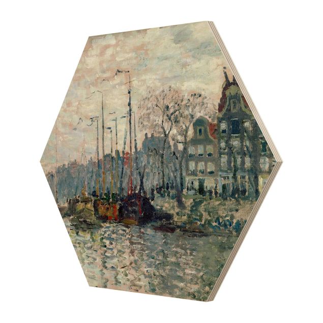 Kunstkopie Claude Monet - Kromme Waal Amsterdam