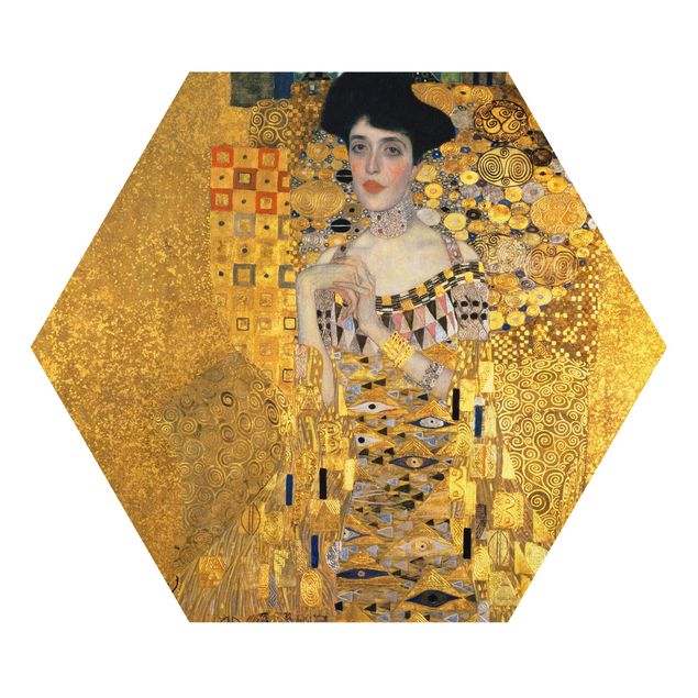 Hexagon Bilder Gustav Klimt - Adele Bloch-Bauer I