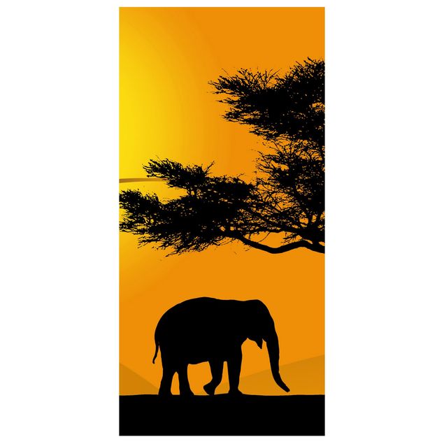 Raumteiler - African Elefant Walk 250x120cm