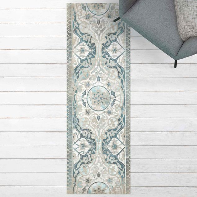 Aussen Teppich Holzpaneel Persisch Vintage I