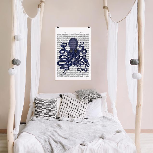 Kunstdrucke Poster Tierlektüre - Oktopus